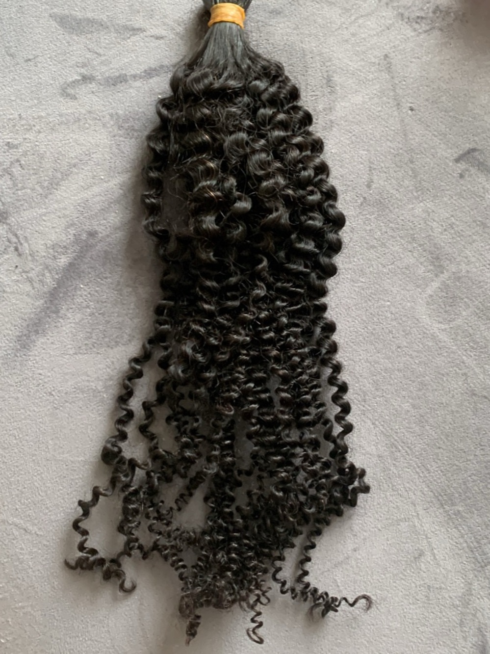 Human hair dark Curly i-tip Extensions 24” (50 g, 50 strand)